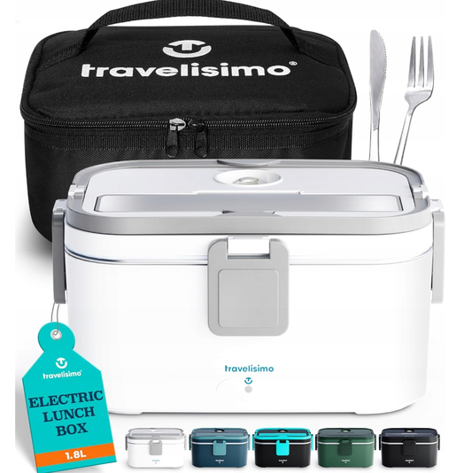 Elektryczny Pojemnik na Lunch 1800 ml, 80W 220V/12V/24V ze Stali Nierdzewnej