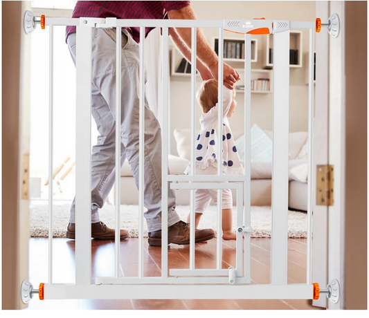 Barierka bramka na drzwi schody rozporowa