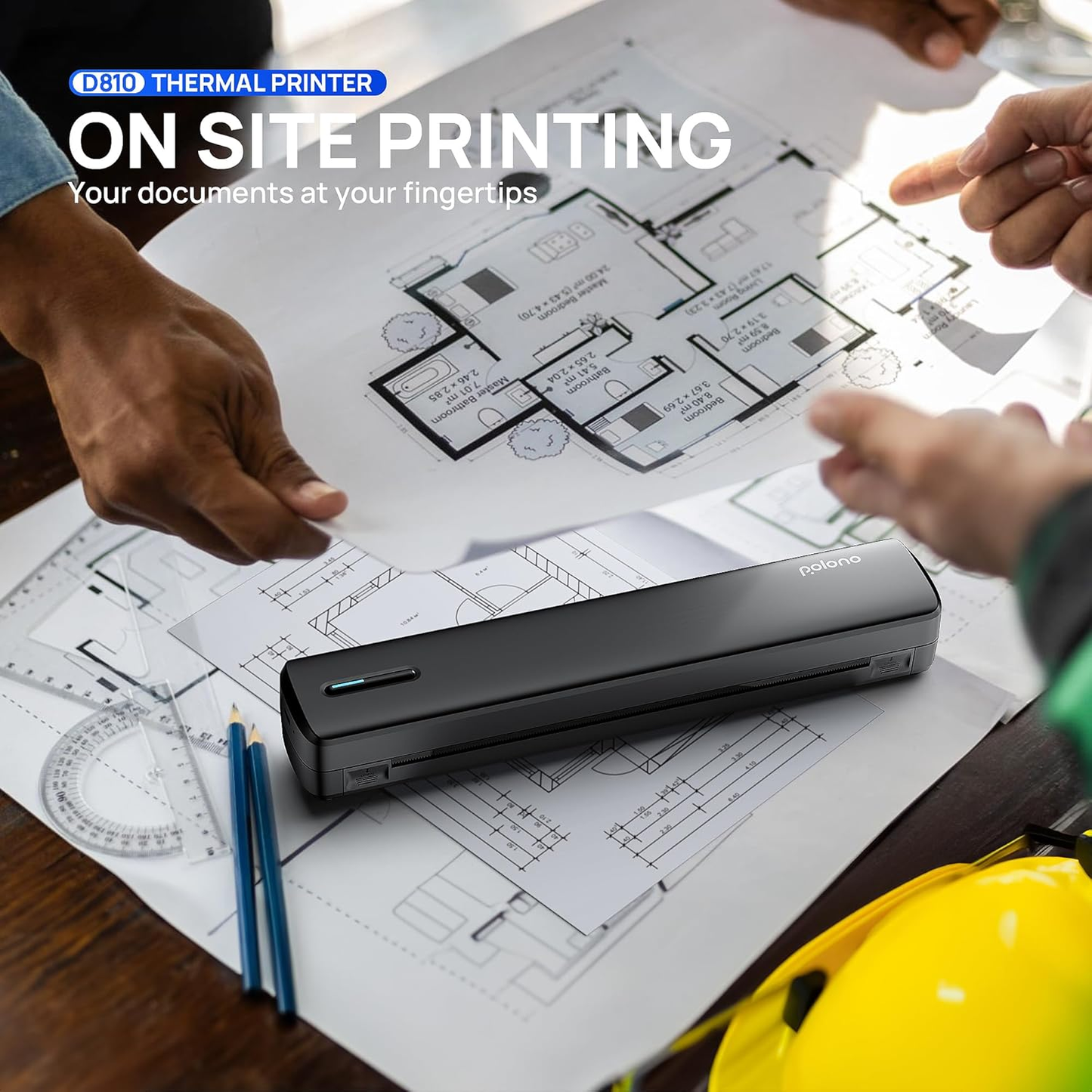 POLONO D810 – przenośna drukarka termiczna Bluetooth