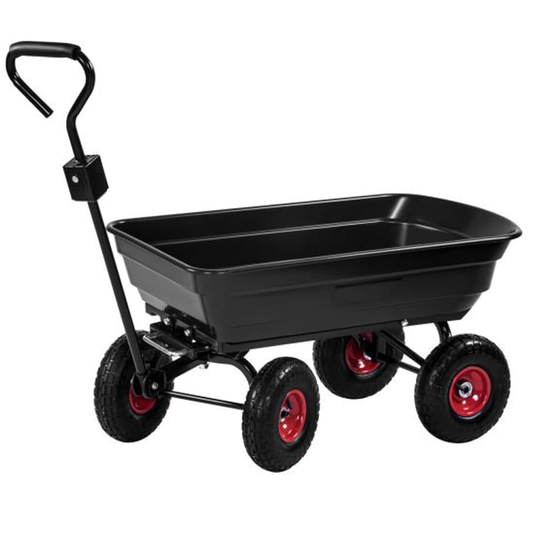 WÓZEK OGRODOWY TRANSPORTOWY TACZKA WYWROTKA PRZYCZEPKA 3W1 300KG 75L