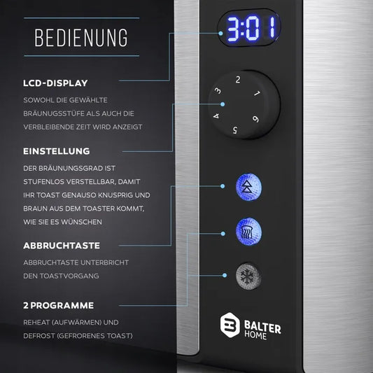 KESSER TOSTER 1250W 6 POZIOMÓW OPIEKANIA FUNKCJA HIGH LIFT PODGRZEWANIE