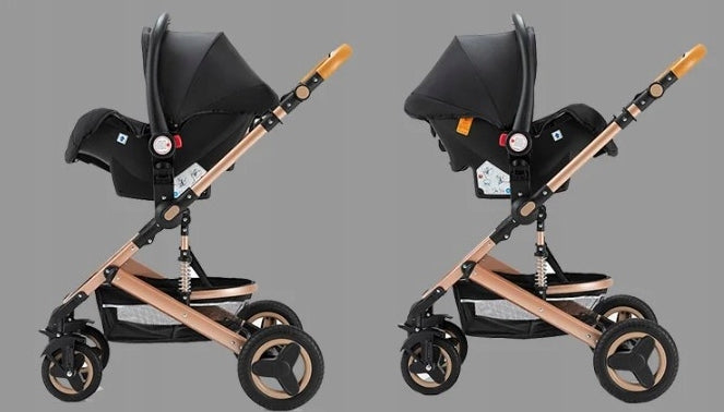 WÓZEK DLA DZIECI 3W1 KESSER LOOPS GUMOWE OPONY TORBA FOTELIK