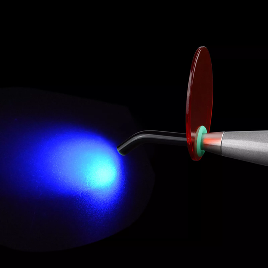 Bezprzewodowa stomatologiczna lampa LED do utwardzania kompozytów 10 W – utwardzanie żywic, 1500 mW/cm²