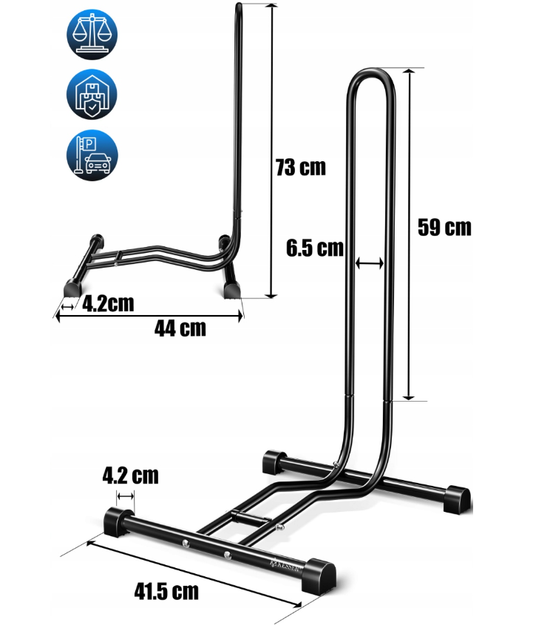 Stojak rowerowy KESSER – stabilne i wygodne parkowanie roweru w domu, garażu i w podróży