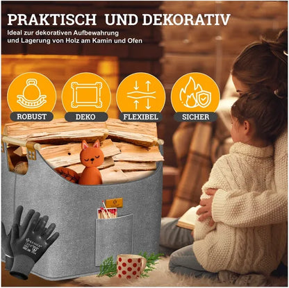 KOSZ NA DREWNO SKŁADANY TORBA 90L KESSER