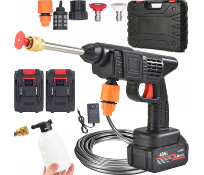 Myjka Ciśnieniowa Akumulatorowa Bezprzewodowa – 2 Baterie 48V