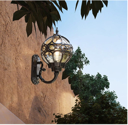 Kinkiet zewnętrzny Vintage E27 IP44 – czarny