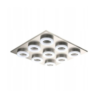 EGLO BRESSANONE LAMPA SUFITOWA LED NIKIELMAT 9-PUNKTOWA
