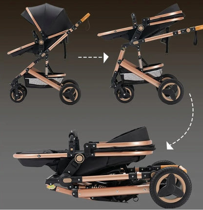 WÓZEK DLA DZIECI 3W1 KESSER LOOPS GUMOWE OPONY TORBA FOTELIK