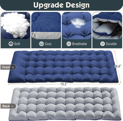 MOPHOTO składany leżak ogrodowy z zagłówkiem – wygodny leżak turystyczny, kempingowy i biurowy