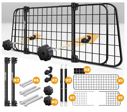 PRZEGRODA SAMOCHODOWA DLA PSA PASY BEZPIECZEŃSTWA ROZKŁADANA 91-153 X 30 CM