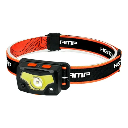 Latarka czołowa akumulatorowa z czujnikiem ruchu XPG + COB – 7 trybów, USB