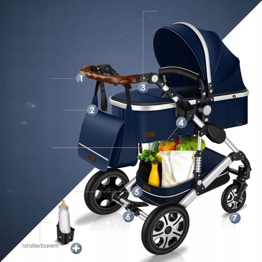 Wózek dziecięcy KESSER Loops 3w1 gondola spacerówka fotelik