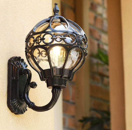 Kinkiet zewnętrzny Vintage E27 IP44 – czarny