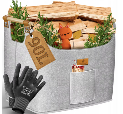 KOSZ NA DREWNO SKŁADANY TORBA 90L KESSER