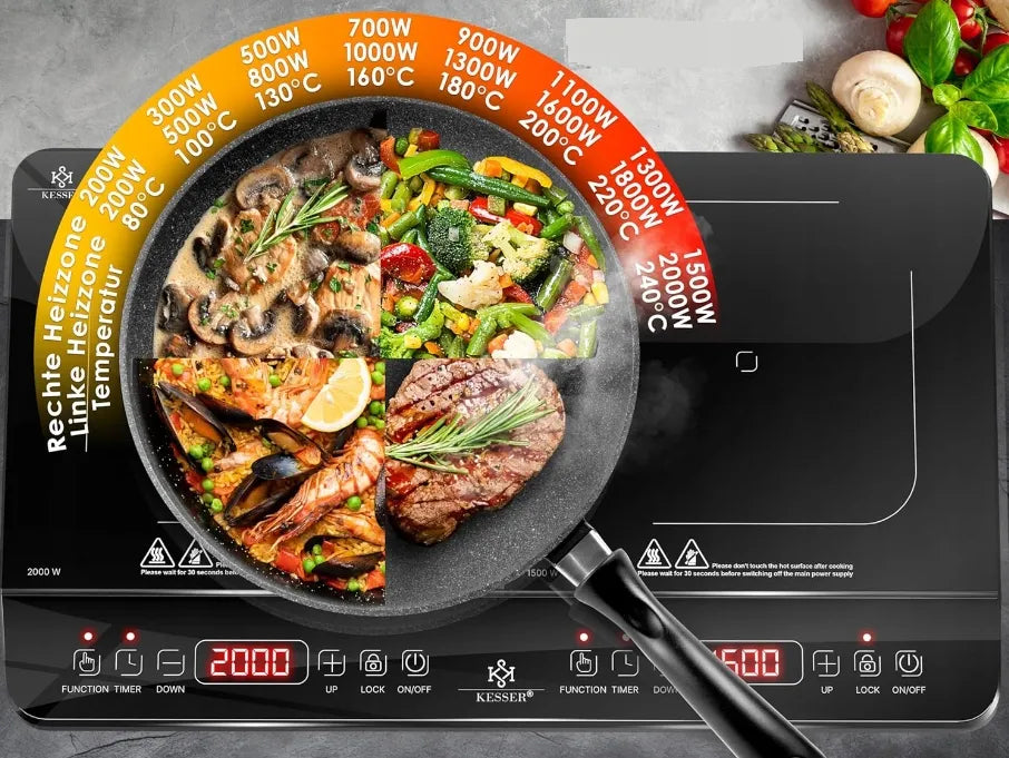 Płyta Indukcyjna Wolnostojąca Kesser 2100W