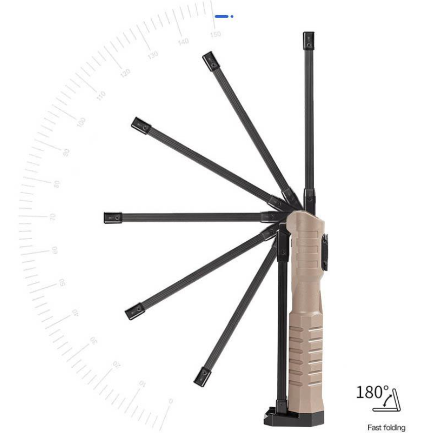 Reflektor awaryjny LED COB – składana lampa robocza z magnesem
