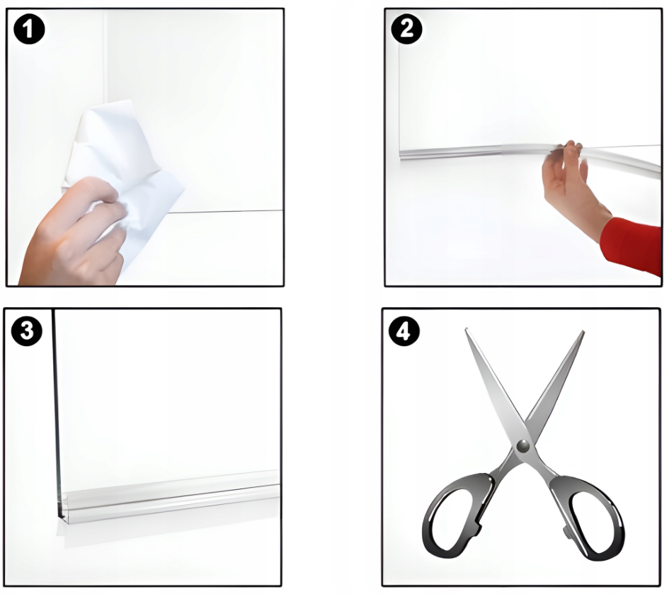 Uszczelka Kabiny Prysznicowej – Dolna  100 cm | TS-110