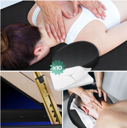 Stół składany do masażu aluminium KESSER czarny