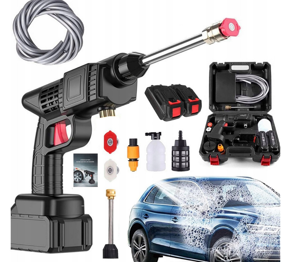 Myjka Ciśnieniowa Akumulatorowa Bezprzewodowa – 2 Baterie 48V