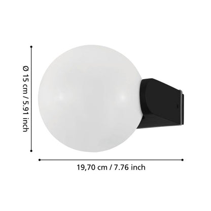 RUBIO lampa ścienna kinkiet zewnętrzny E27 czarny