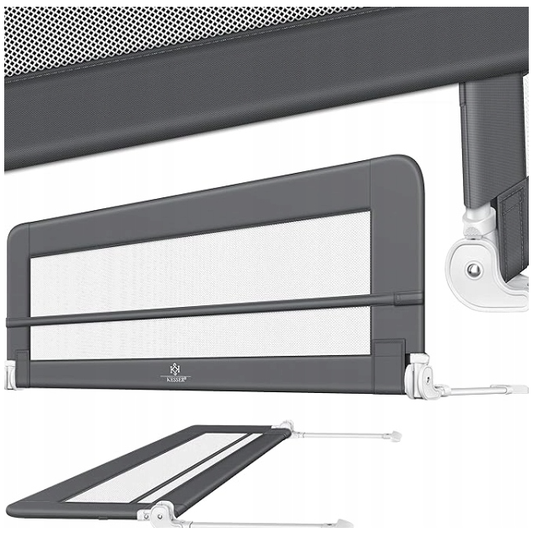 Barierka do łóżka KESSER szara 150 cm x 42 cm