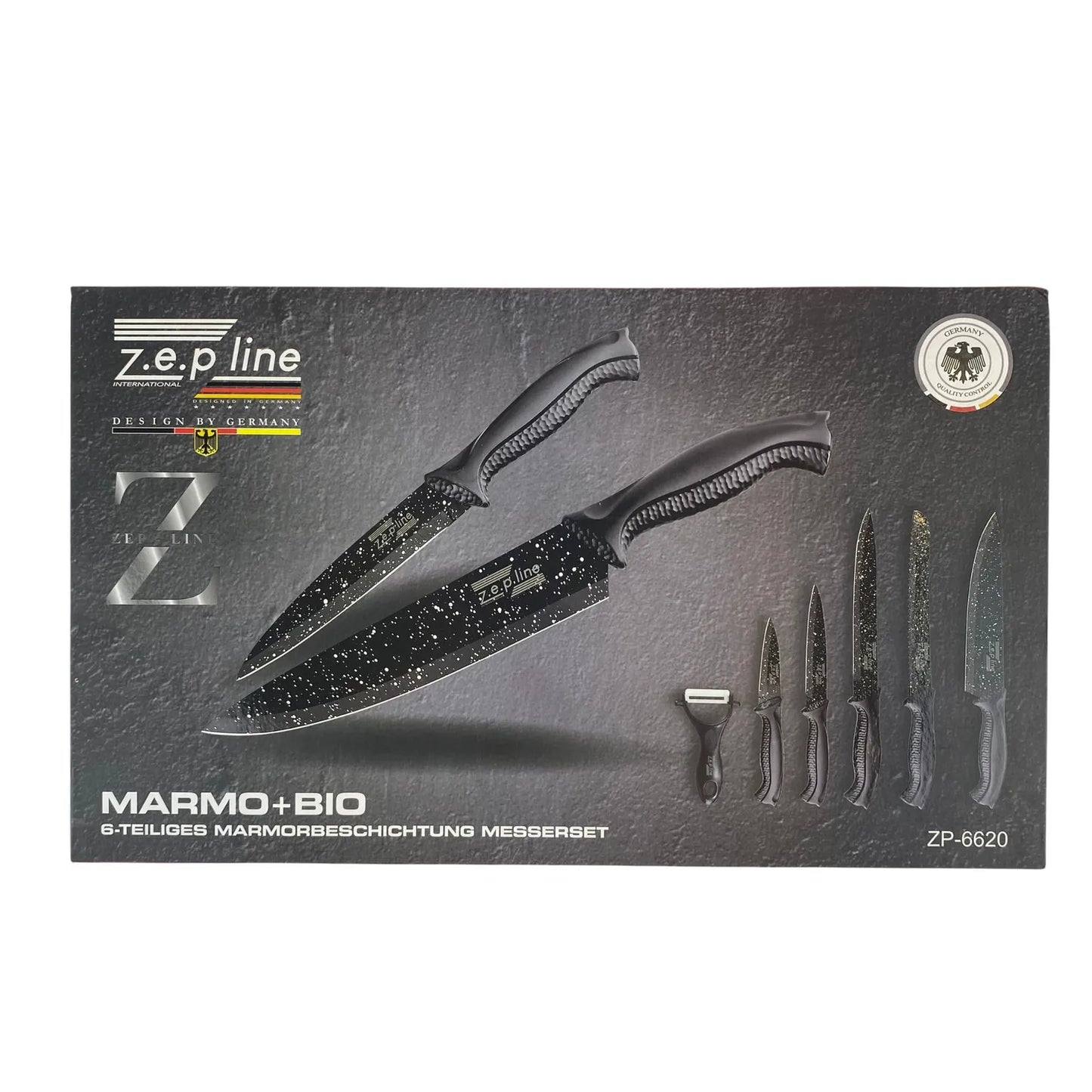 ZESTAW NOŻY KUCHENNYCH Z.E.P LINE NOŻE KUCHENNE MARMUR
