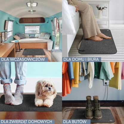 Björn&Schiller Elektryczna mata grzewcza dywanik do stóp 75 W 40x60