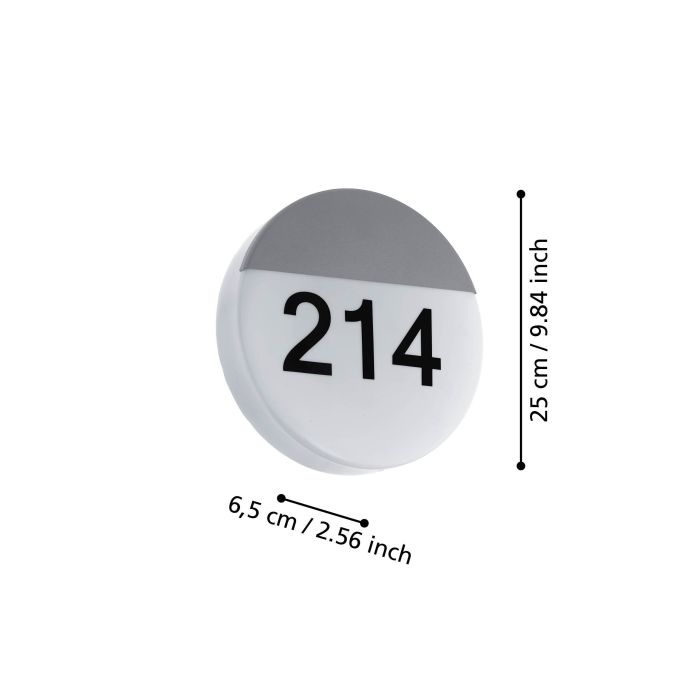 Kinkiet OROPOS z numerem domu