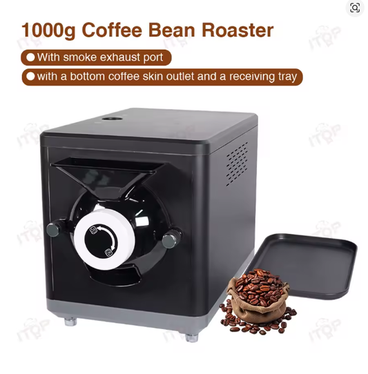 Trombownica do kawy 1000 g – obrotowa, 1600 W