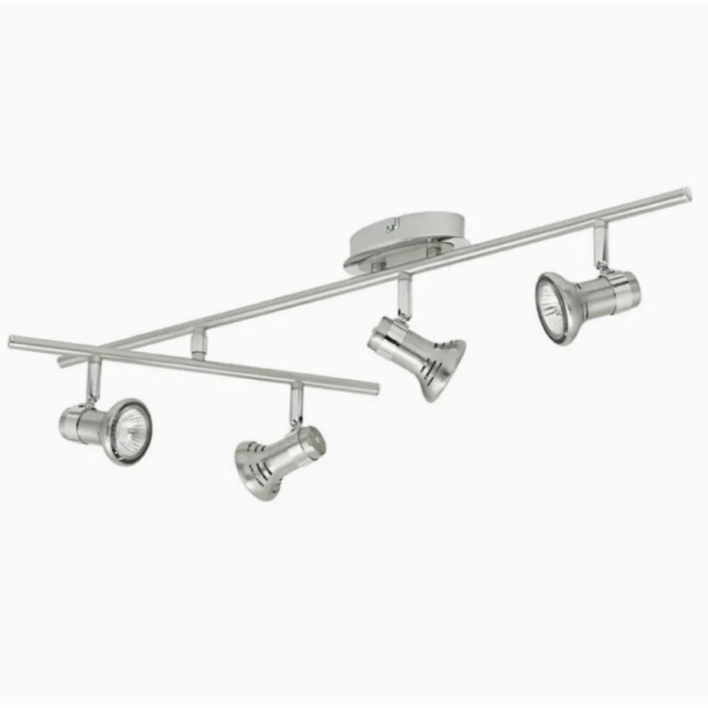 SPOT SUFITOWY EGLO MATOWY CHROM MODNY 4-PUNKTOWY