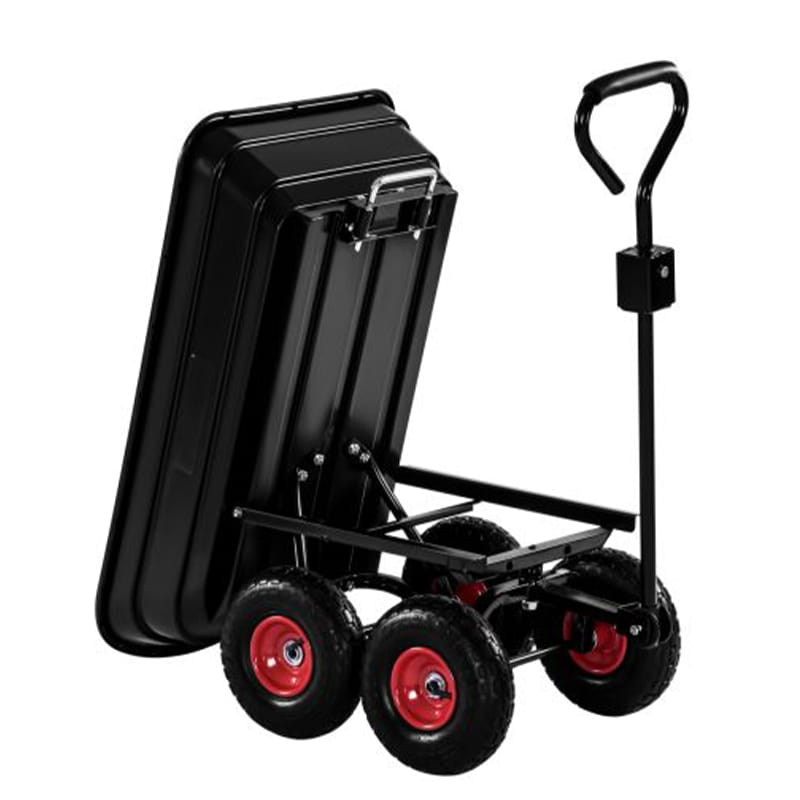 WÓZEK OGRODOWY TRANSPORTOWY TACZKA WYWROTKA PRZYCZEPKA 3W1 300KG 75L