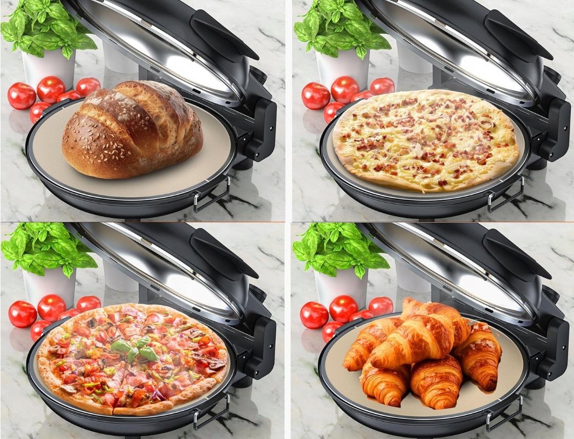 PIEC DO PIZZY ELEKTRYCZNY MASZYNA DO PIZZY 1200 W OGNIOODPORNA PŁYTA KESSER