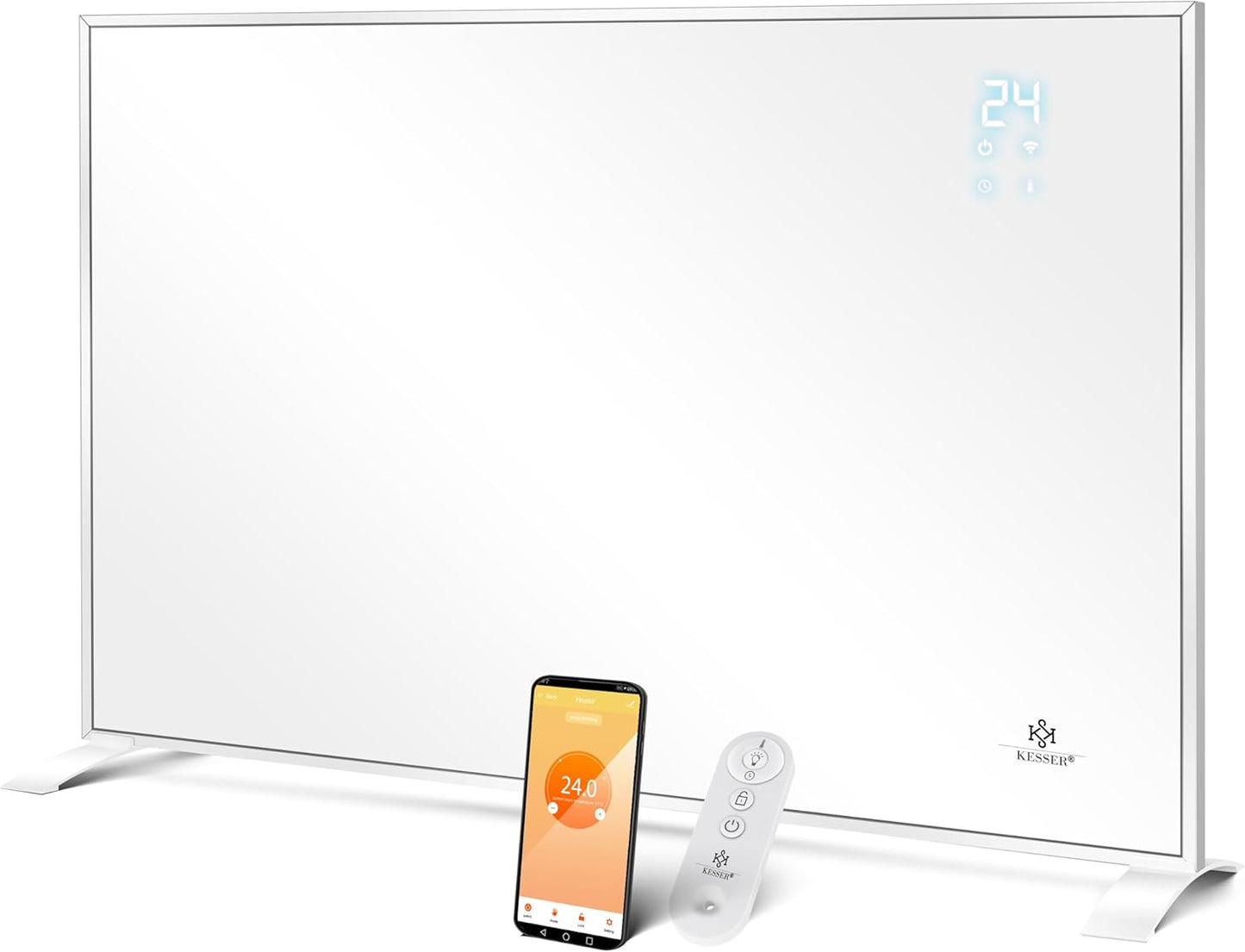 KESSER® Ogrzewanie na podczerwień, energooszczędne urządzenie, montaż na ścianie 540 W