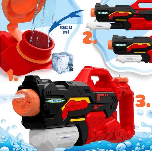 KESSER® Pistolet Wodny 1500 ml – Zasięg 10–11 m