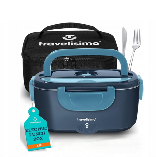 TRAVELISIMO Elektryczne Pudełko na Lunch 1,5L 80W 220V/12V/24V