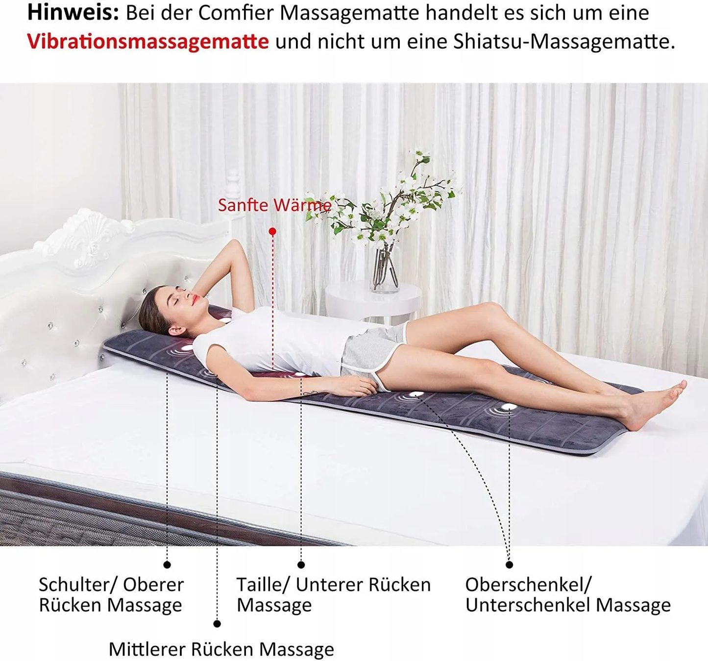 Comfier Profesjonalna Mata Do Masażu Całego Ciała Shiatsu