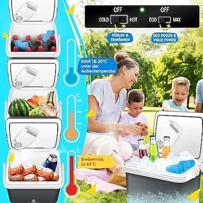 Lodówka turystyczna KESSER 32L 12V/230V – chłodzenie i grzanie, antracyt