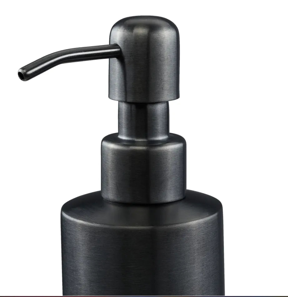 ZESTAW ŁAZIENKOWY 4 ELEMENTY ANTRACYT STAL SZLACHETNA