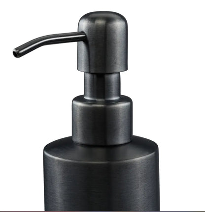 ZESTAW ŁAZIENKOWY 4 ELEMENTY ANTRACYT STAL SZLACHETNA