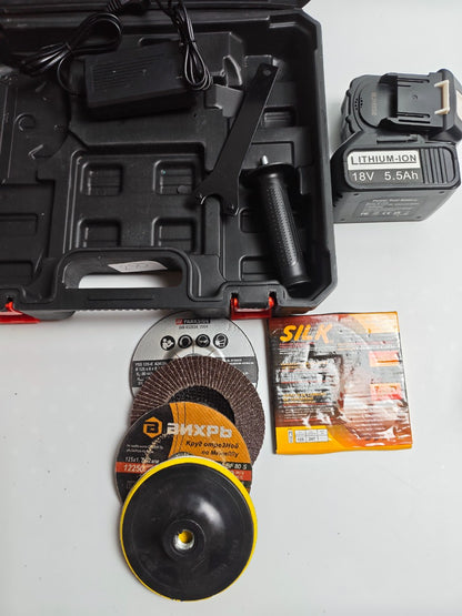 SZLIFIERKA KĄTOWA DO Makita+Akumulator+Tarczy MEGA ZESTAW + GRATISY !!!