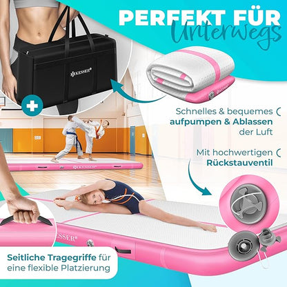 Nadmuchiwana mata gimnastyczna Airtrack Ścieżka Gimnastyczna 4m Dmuchana