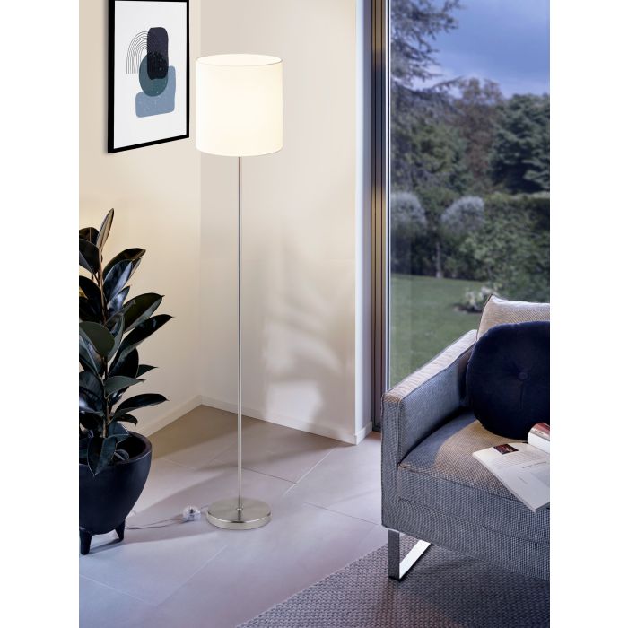 PASTERI Lampa Szara podłogowa