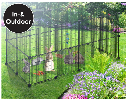 Wybieg dla zwierząt KESSER – czarny Klatka Dla Gryzoni, Królików