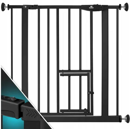 Barierka na drzwi, schody Kidiz rozporowa czerń