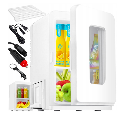 Mini lodówka 2w1 – chłodzenie i podgrzewanie, 15 l