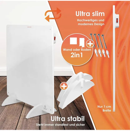 KESSER® promiennik podczerwieni 550 W, ogrzewanie na podczerwień, panel grzewczy