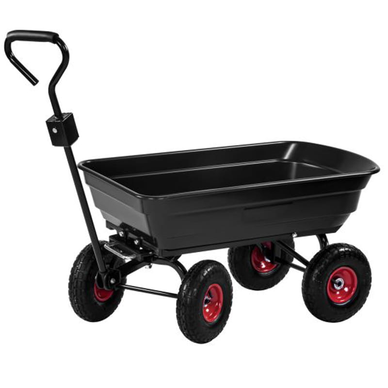 WÓZEK OGRODOWY TRANSPORTOWY TACZKA WYWROTKA PRZYCZEPKA 3W1 300KG 75L