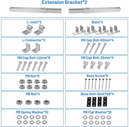 Uchwyt na panel słoneczny, aluminiowy uchwyt na panel słoneczny regulowany kąt 15°–30°