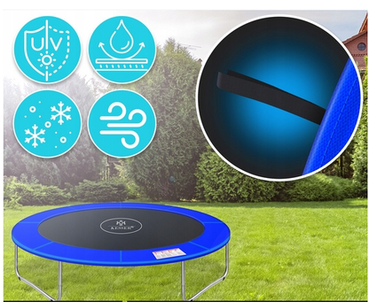 Osłona trampoliny KESSER 244 cm sprężyny UV odporna pianka 1,8cm PVC